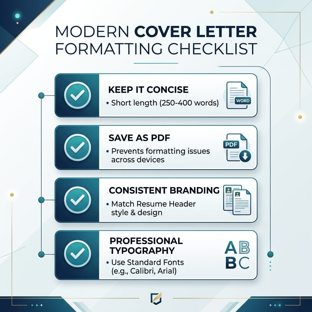 Cover letter formatting checklist